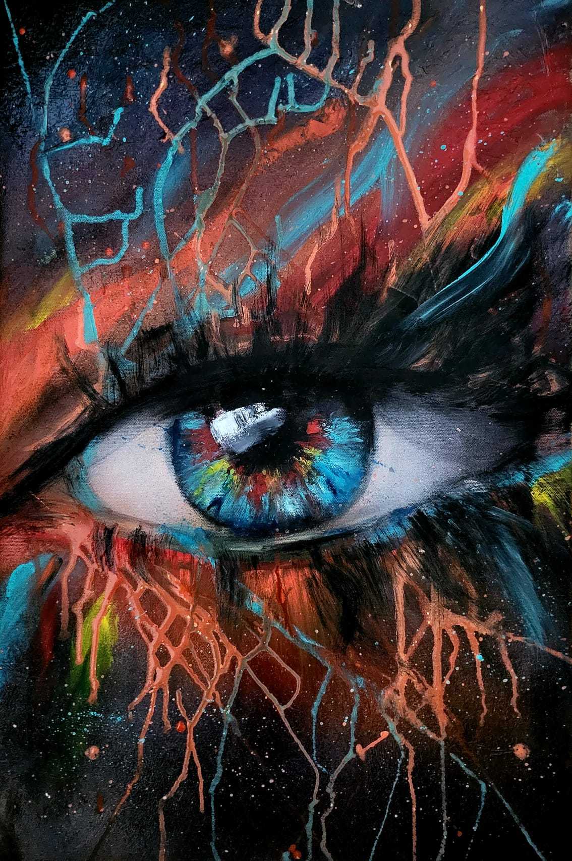 ArteDiAlina.com painting: Deep Stare